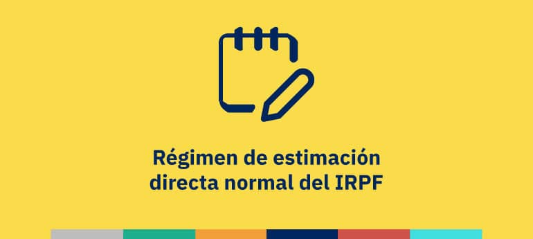 Régimen de estimación directa normal del IRPF