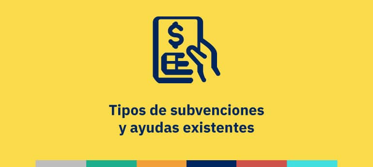 Tipos de subvenciones y ayudas existentes