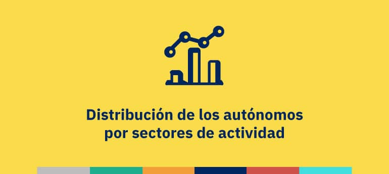 Distribución de los autónomos por sectores de actividad