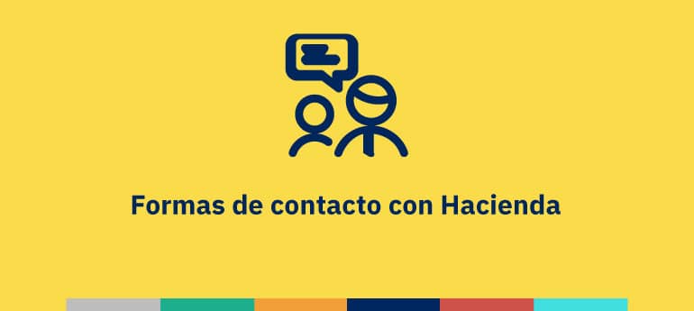 Formas de contacto con Hacienda