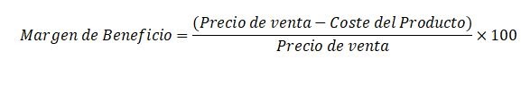 calcular el margen de beneficio