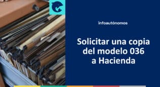 Solicitar copia modelo 036