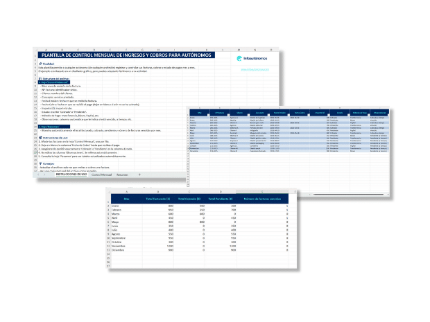 Imagen Plantila Excel Control Ingresos Y Cobros