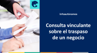 Consulta vinculante traspaso de negocio